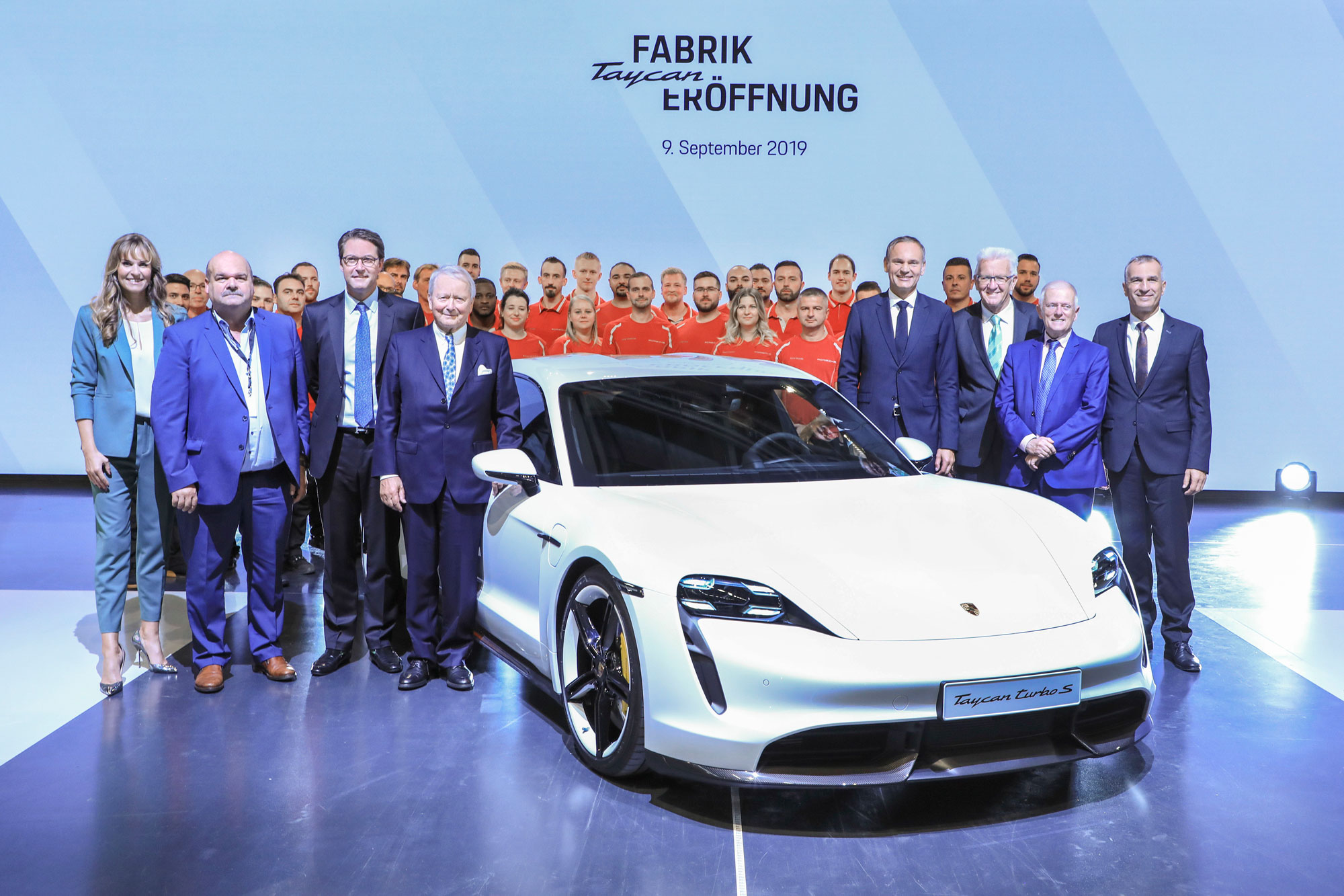 Factory opening for the Porsche Taycan